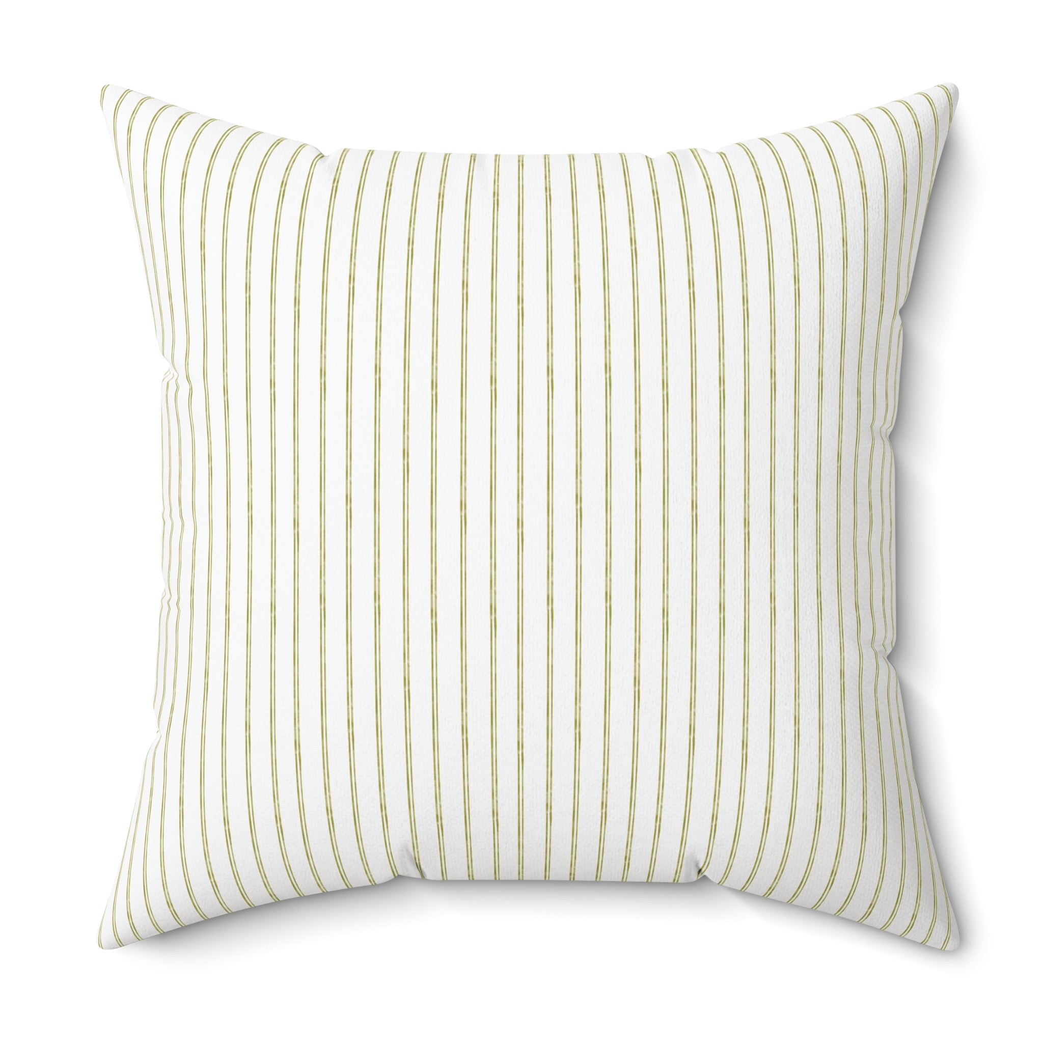 Neutral Vertical Stripe Pillow | Square Throw Pillow, Modern Farmhouse Accent