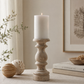 Jenny Candlestick Tall - White Washed