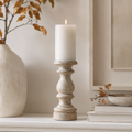 Jenny Candlestick Tall - White Washed