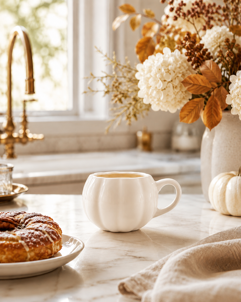 Pumpkin Mug - White